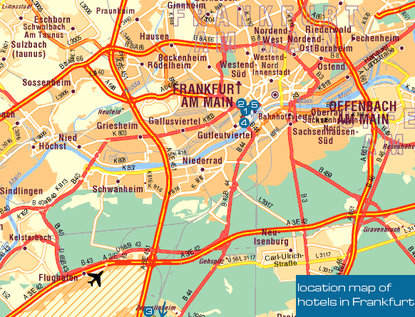 frankfurt regional map